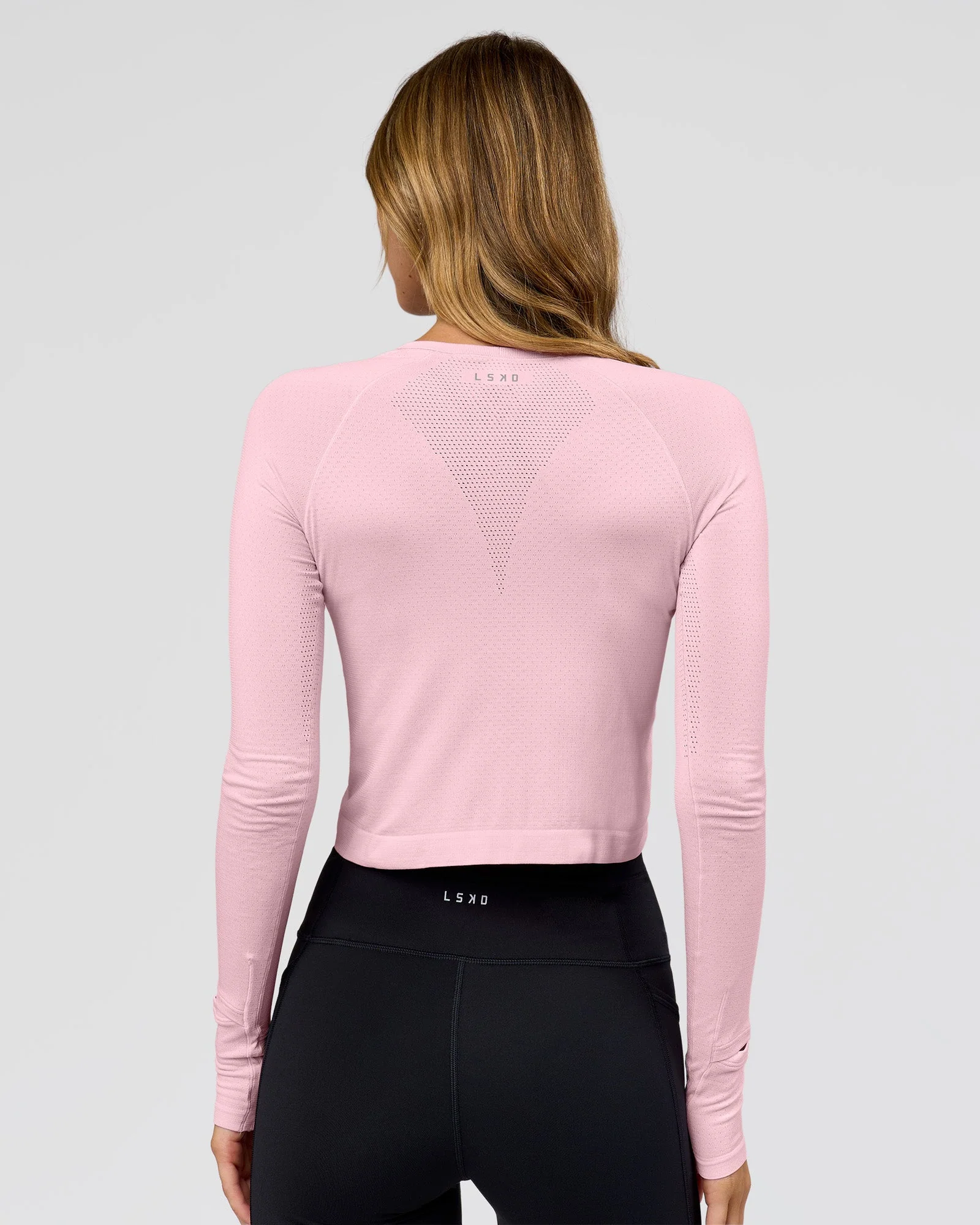AeroFLX+ Seamless Long Sleeve Skimmer Tee - Marshmallow/Marshmallow - Image 4