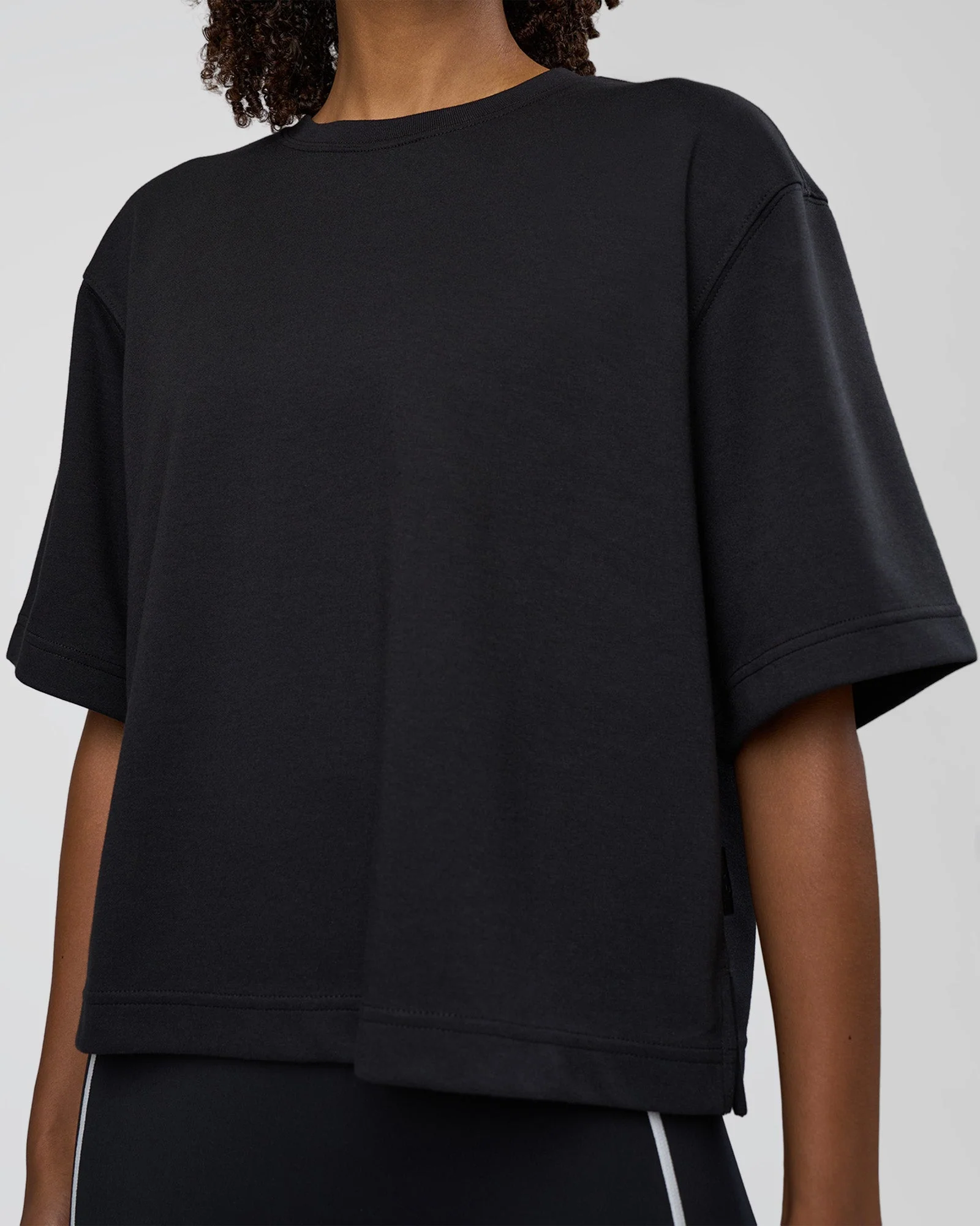 AfterDark ZeroCrease Cropped Tee - Black - Image 8