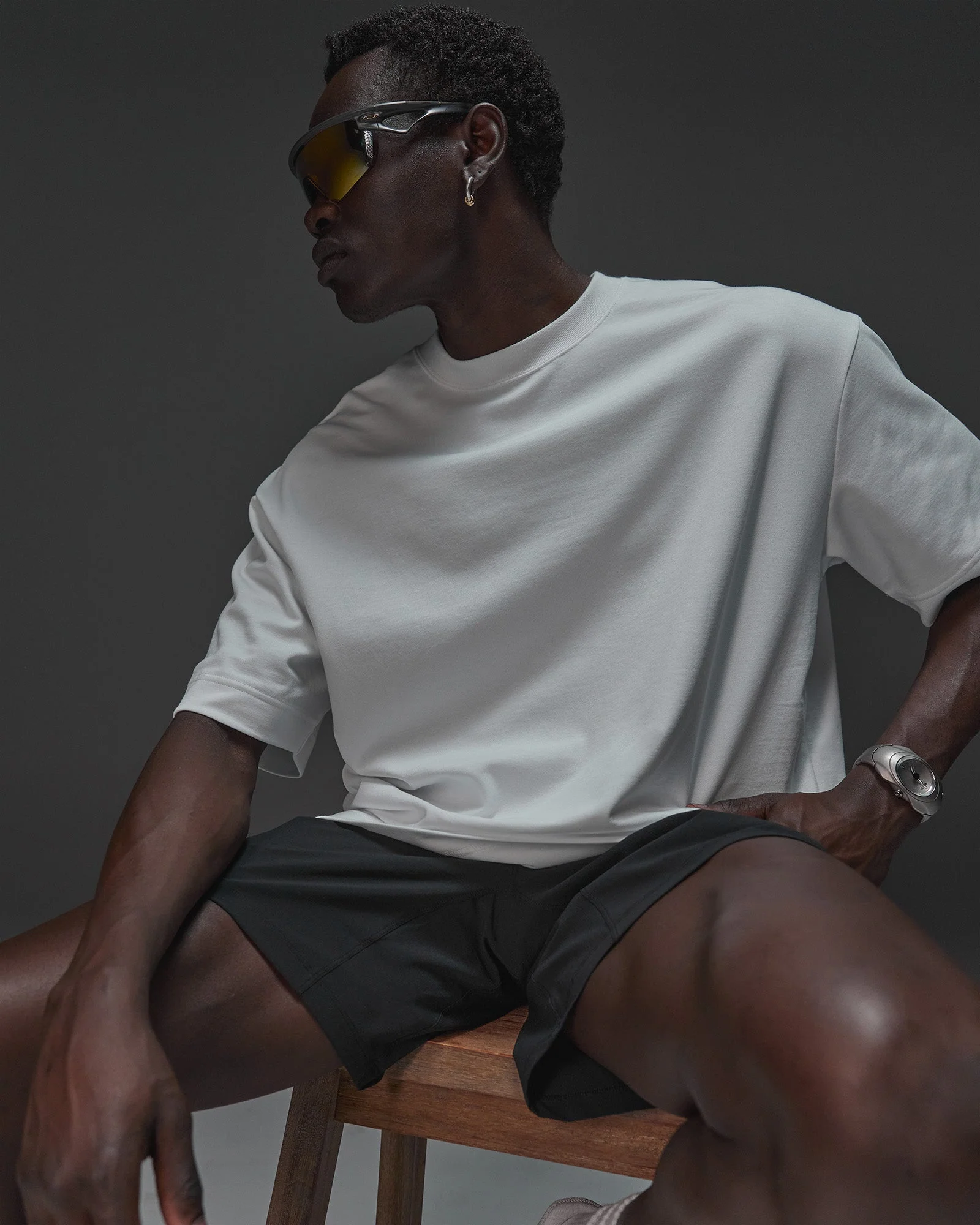 AfterDark ZeroCrease Oversized Tee - White - Image 8