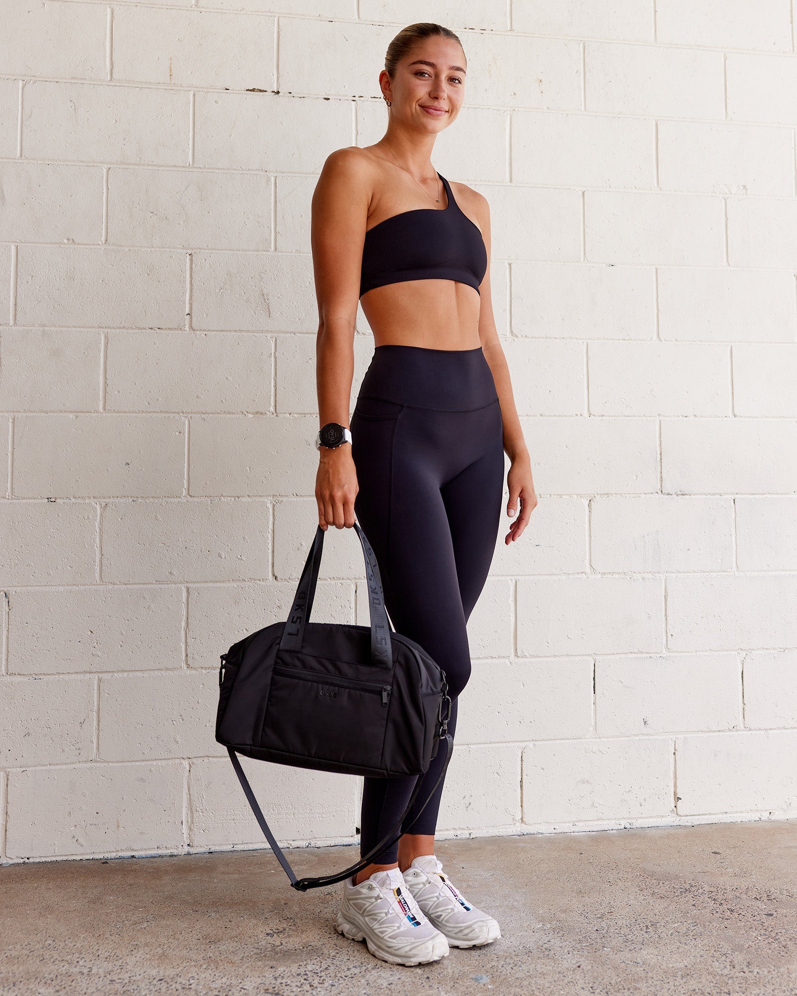 Angle Sports Bra - Black - Image 3