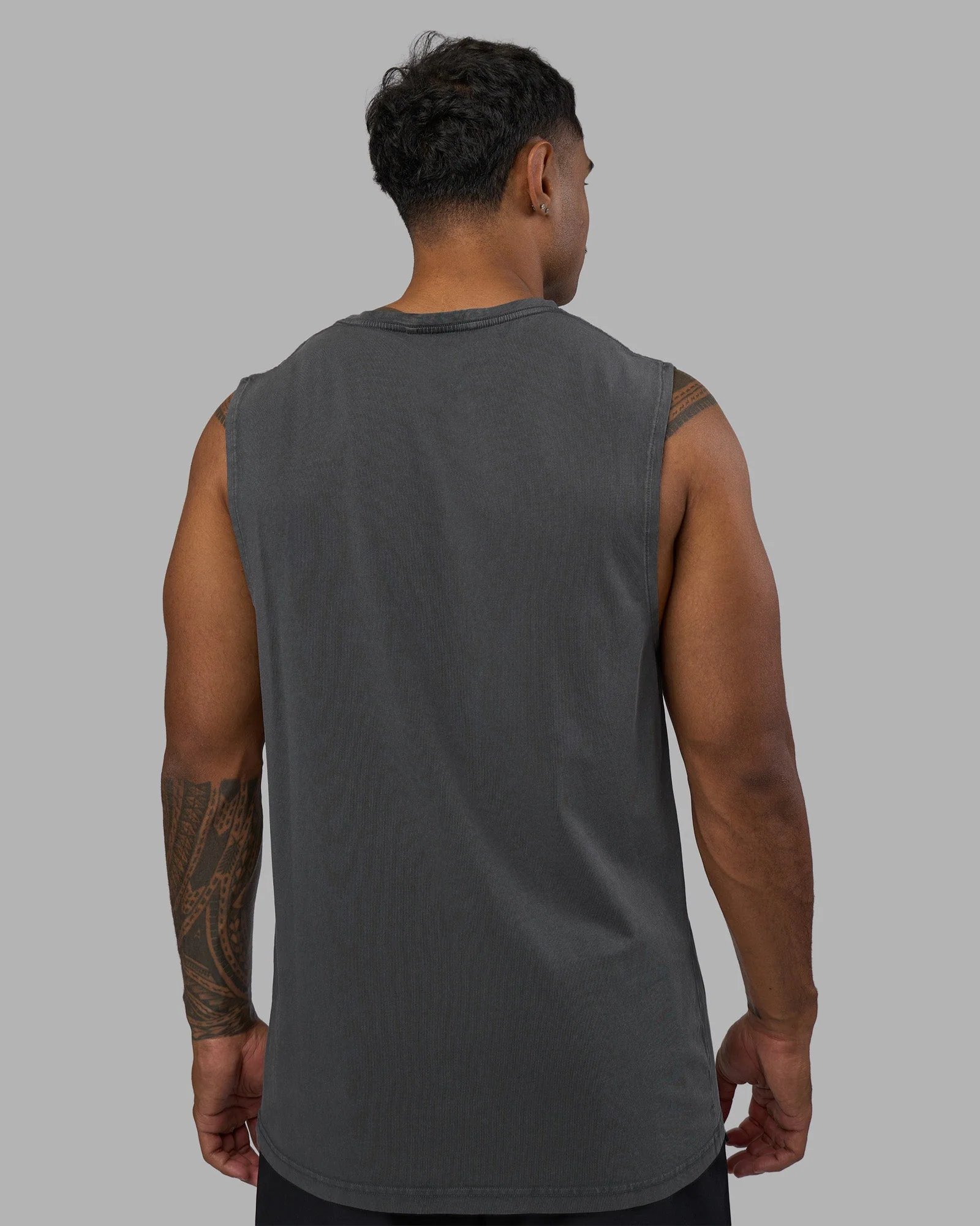 Base FLXCotton Tank - Dark Storm Washed - Image 3