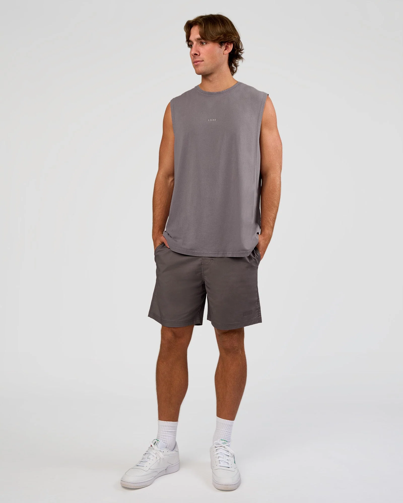 Base FLXCotton Tank - Duskstone Washed - Image 5