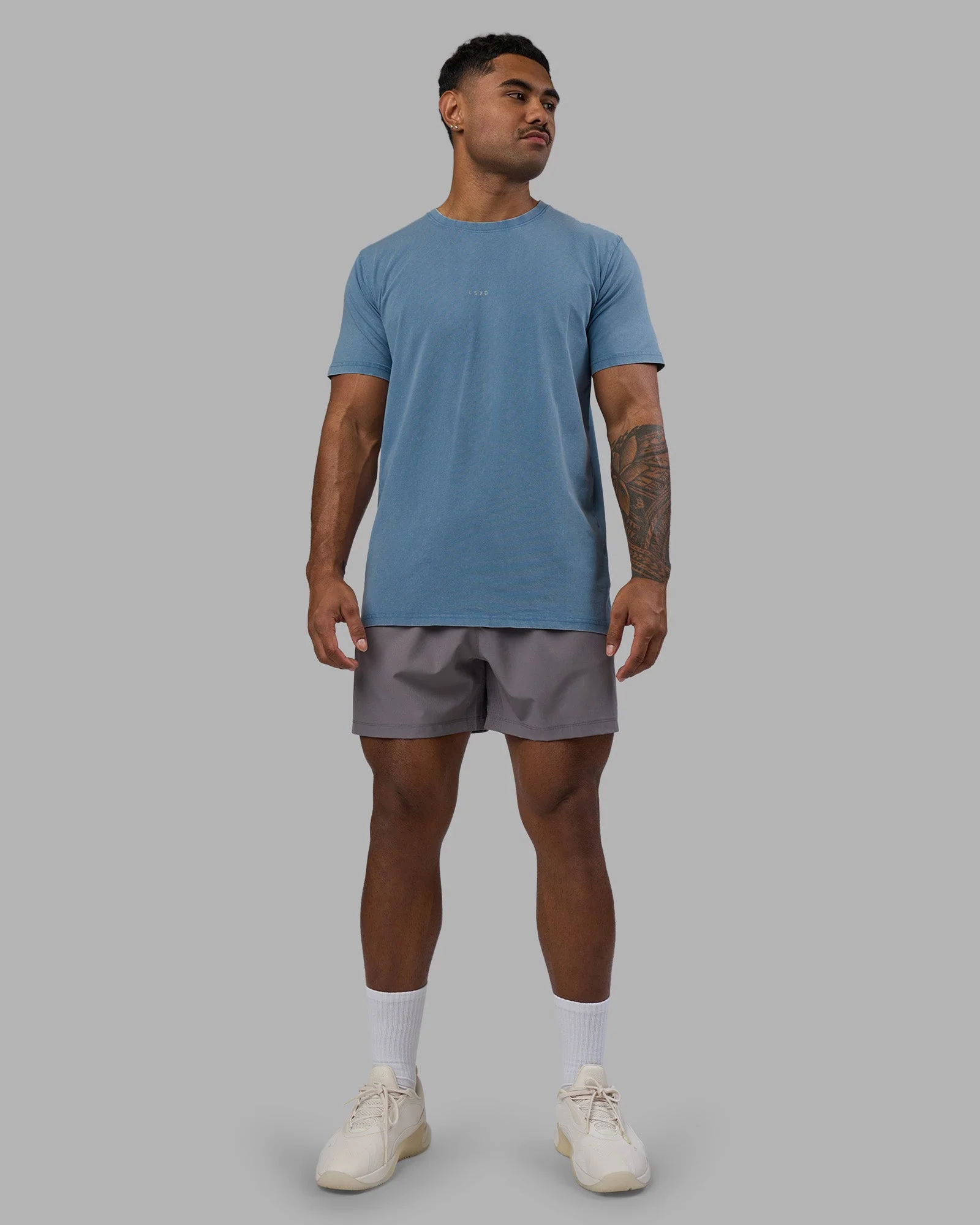 Base FLXCotton Tee - Elemental Blue Washed - Image 3