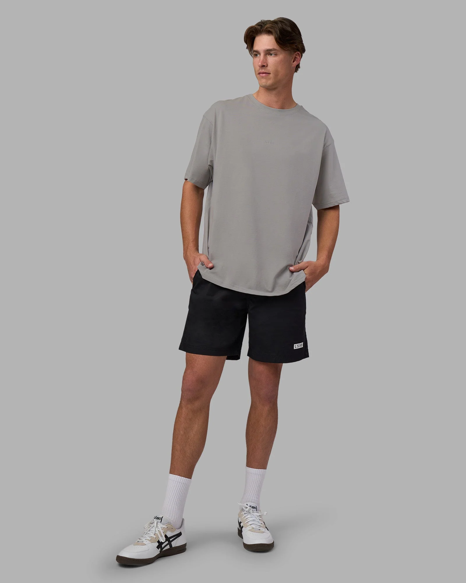Base FLXCotton Tee Oversized - Circular Grey - Image 5