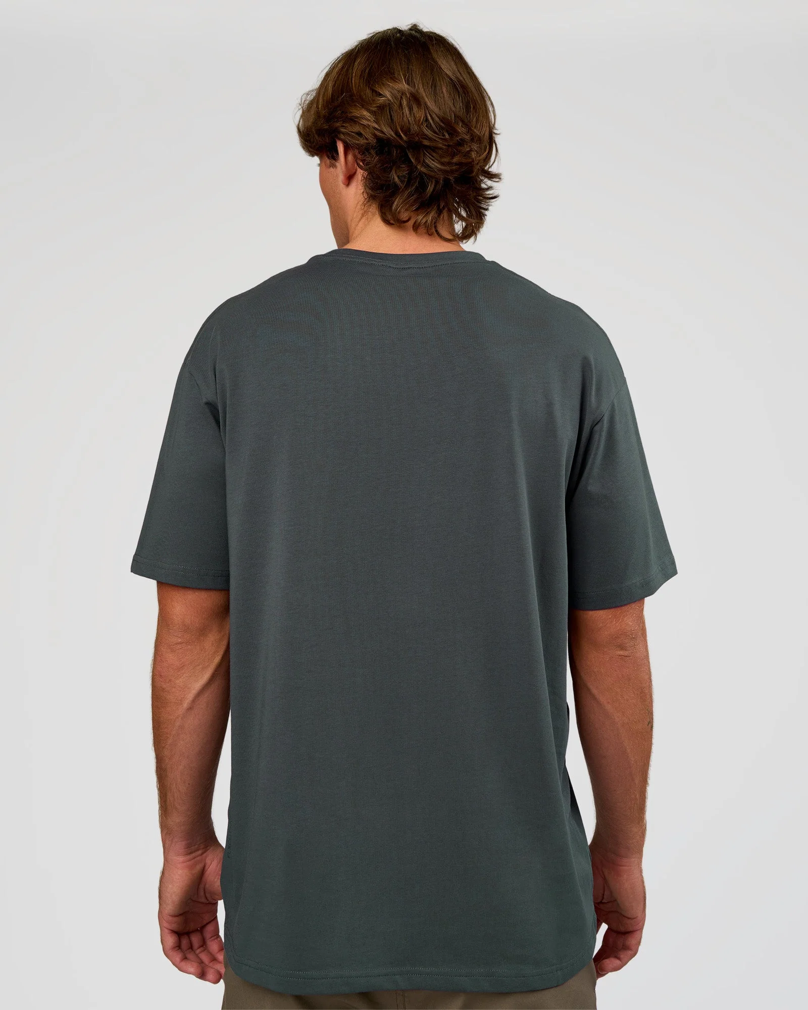 Base FLXCotton Tee Oversized - Dark Slate - Image 3