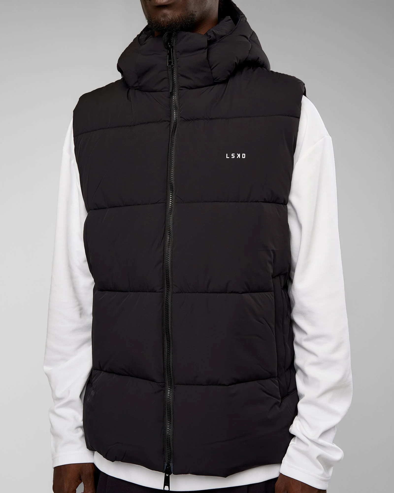 Base Puffer Vest - Black - Image 3