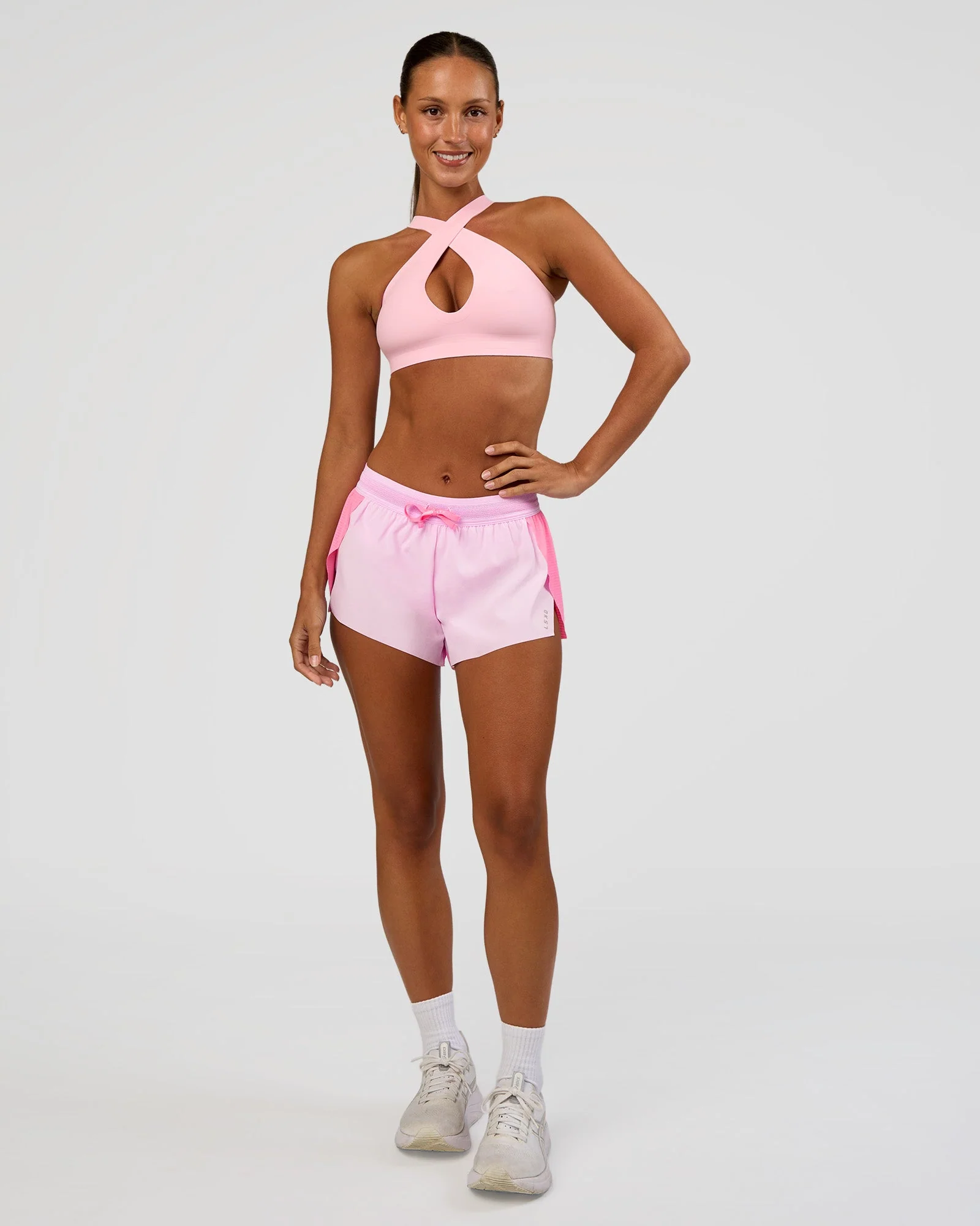 Bend & FLX Plunge Sports Bra - Marshmallow - Image 9