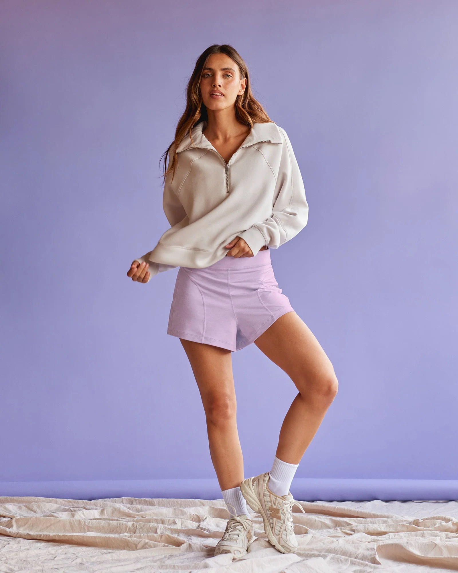 Elevate SoftTouch 1/2 Zip Sweater - Clay-Clay - Image 4