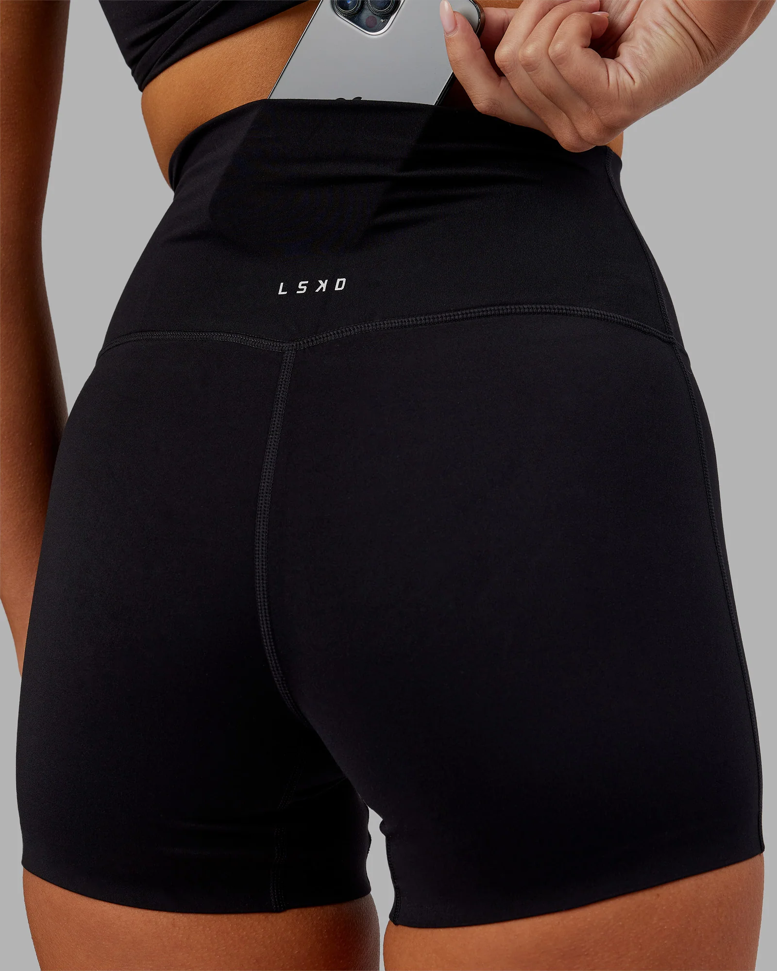 Elixir Ultra High-Rise 4" Short - Black - Image 6