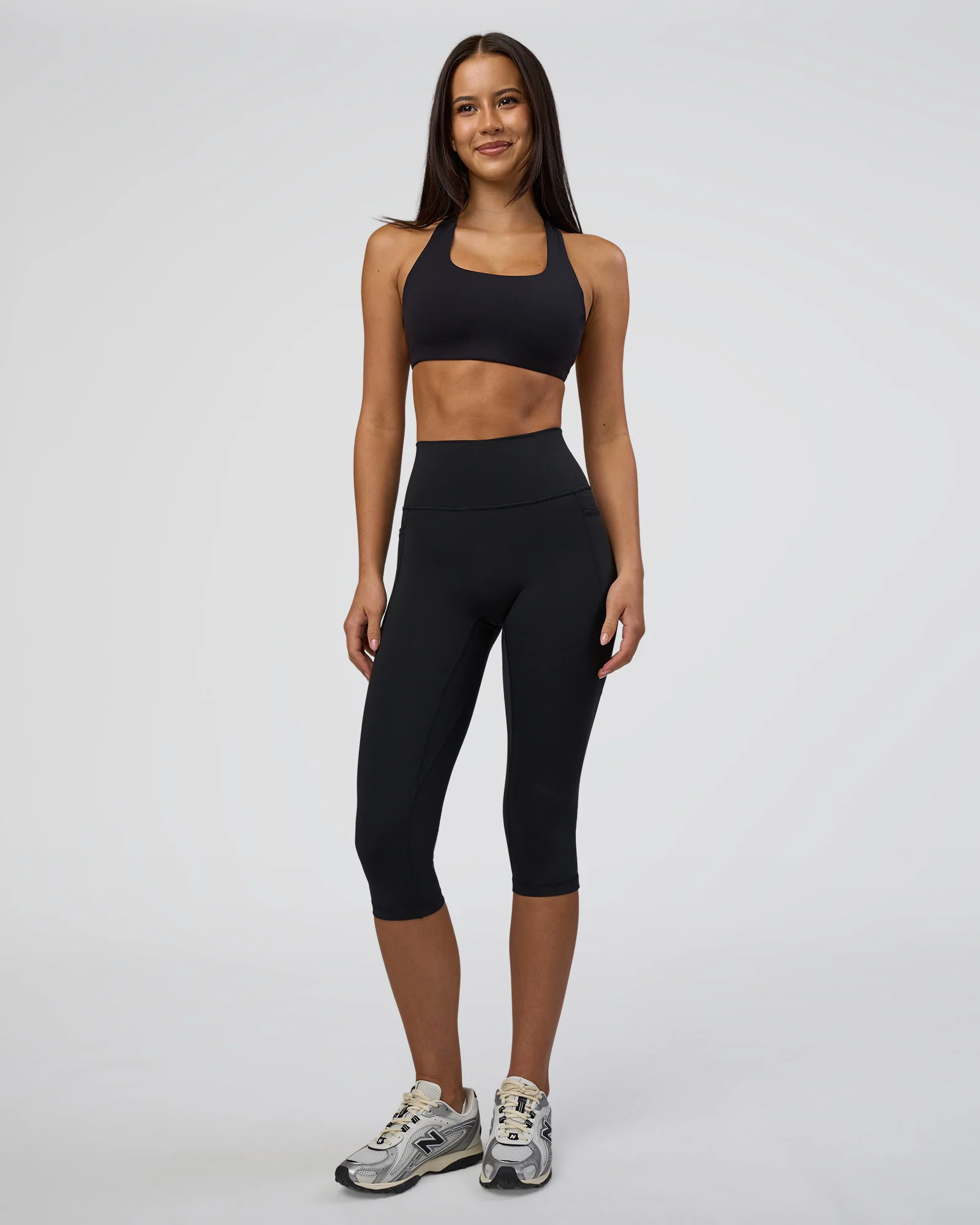 Fusion Ultra High-Rise 3/4 Legging Pockets - Black - Image 6