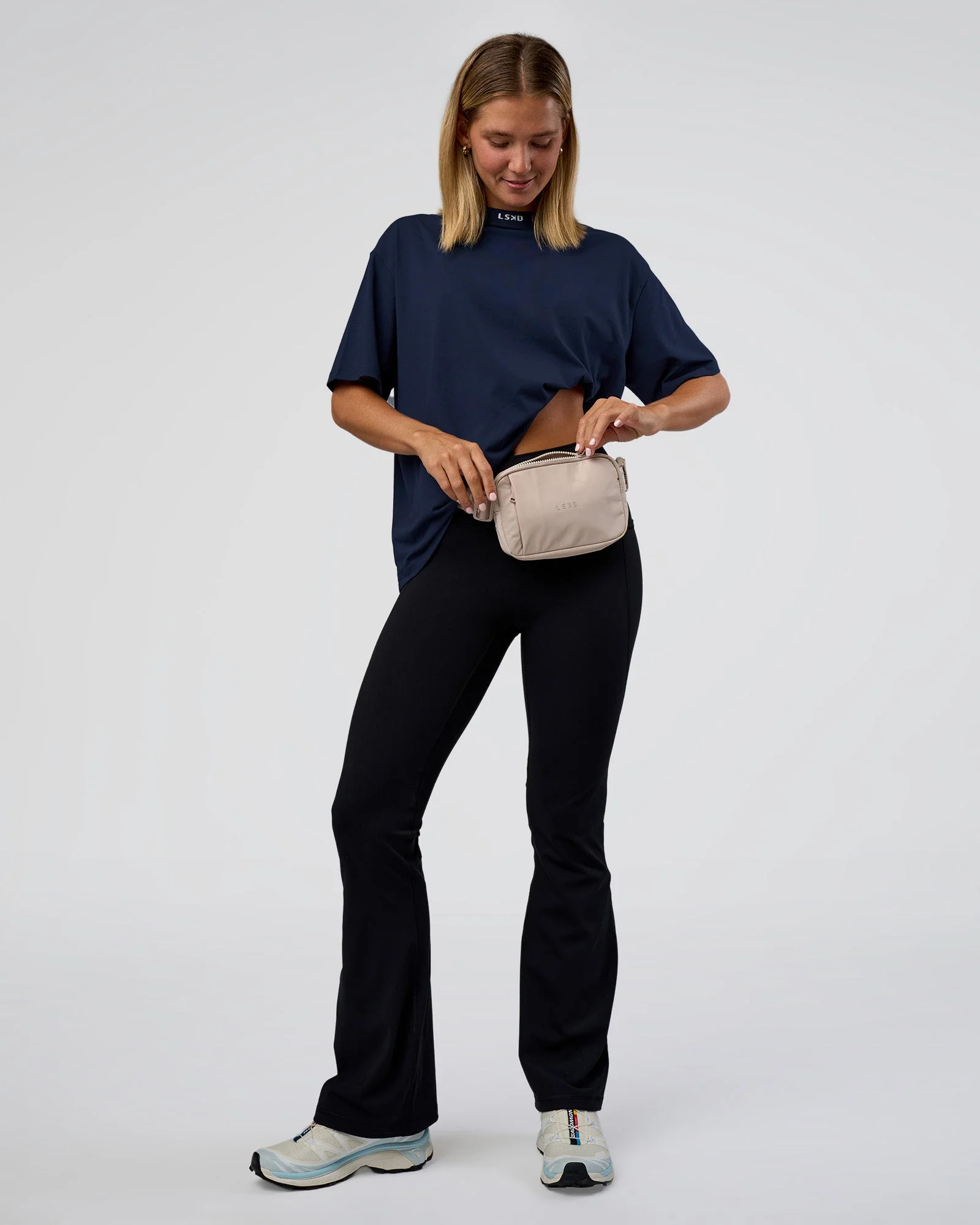 Go-To FLXCotton Oversized Deviation Tee - Future Navy-White - Image 5