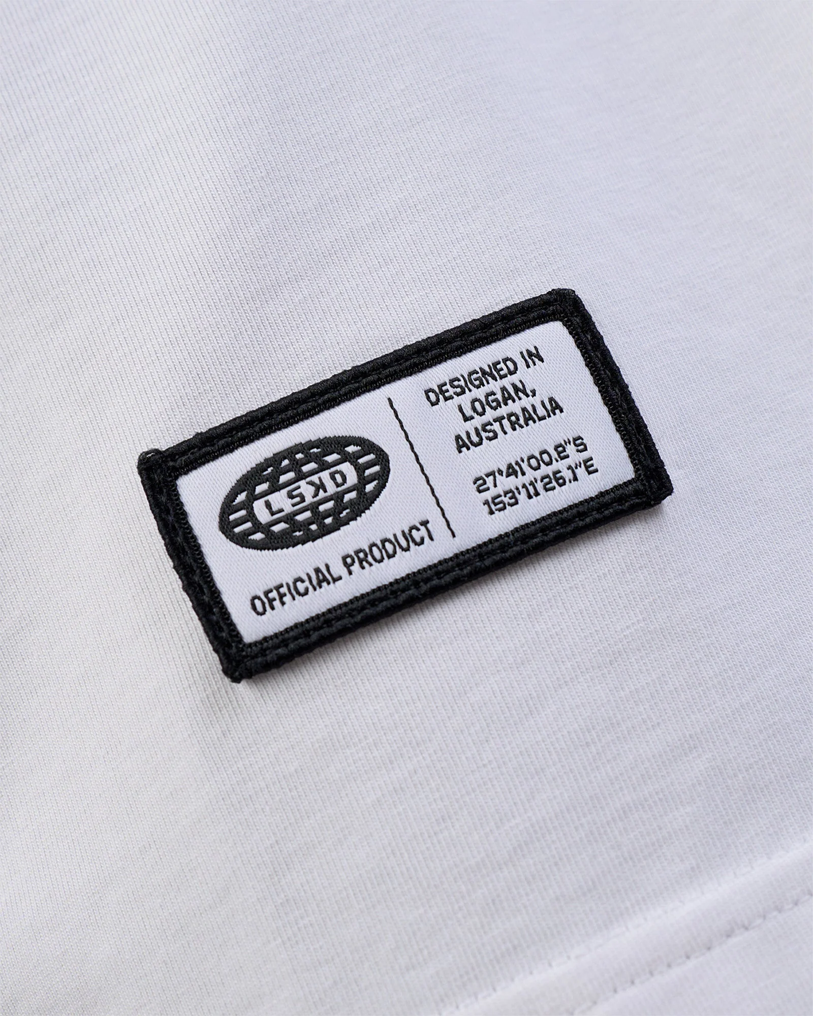 Grid FLXCotton Oversized Tee - White-Black - Image 8