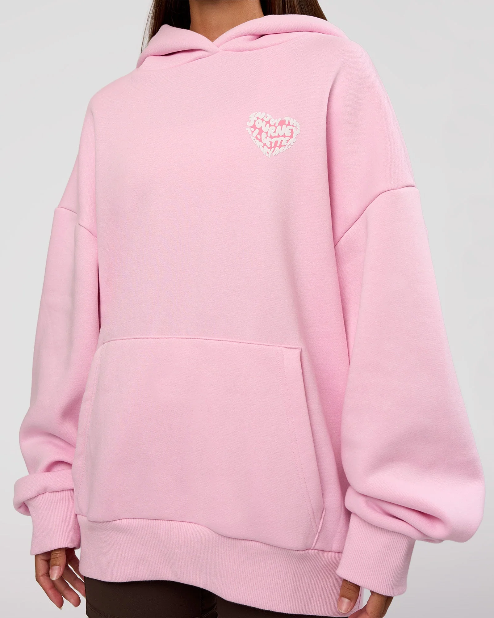 Love The Journey Unisex Oversized Hoodie - Marshmallow-White - Image 10