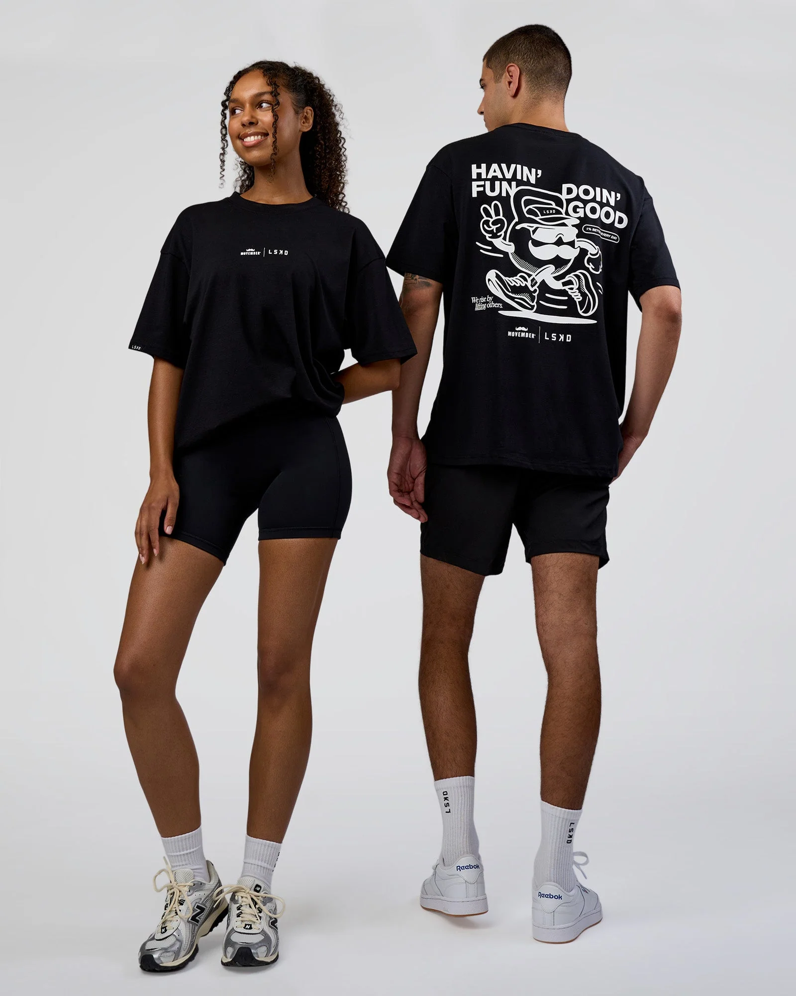 Movember 2025 FLXCotton Oversize Tee - Black