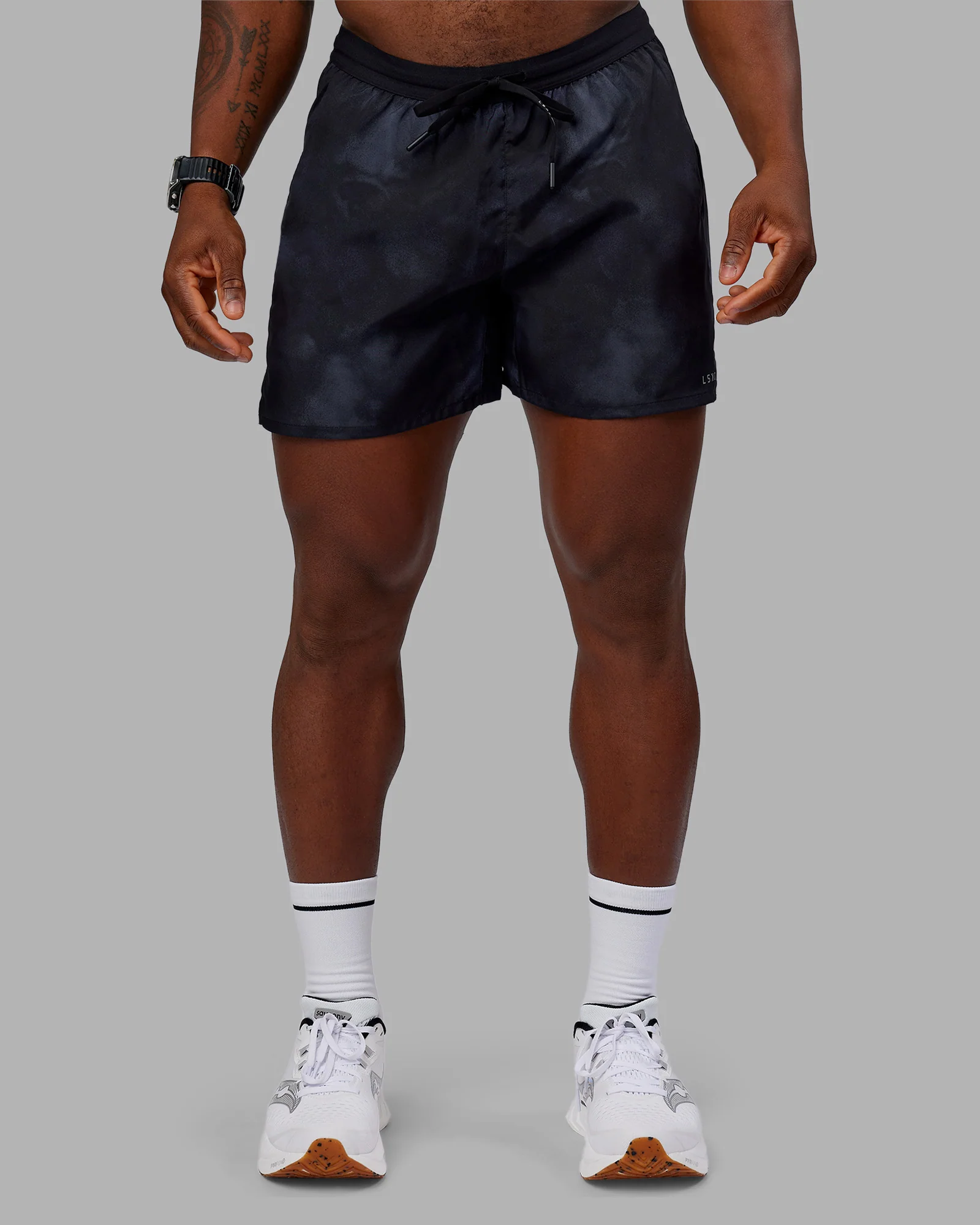Pace 5" Lined Running Short - Washed Black