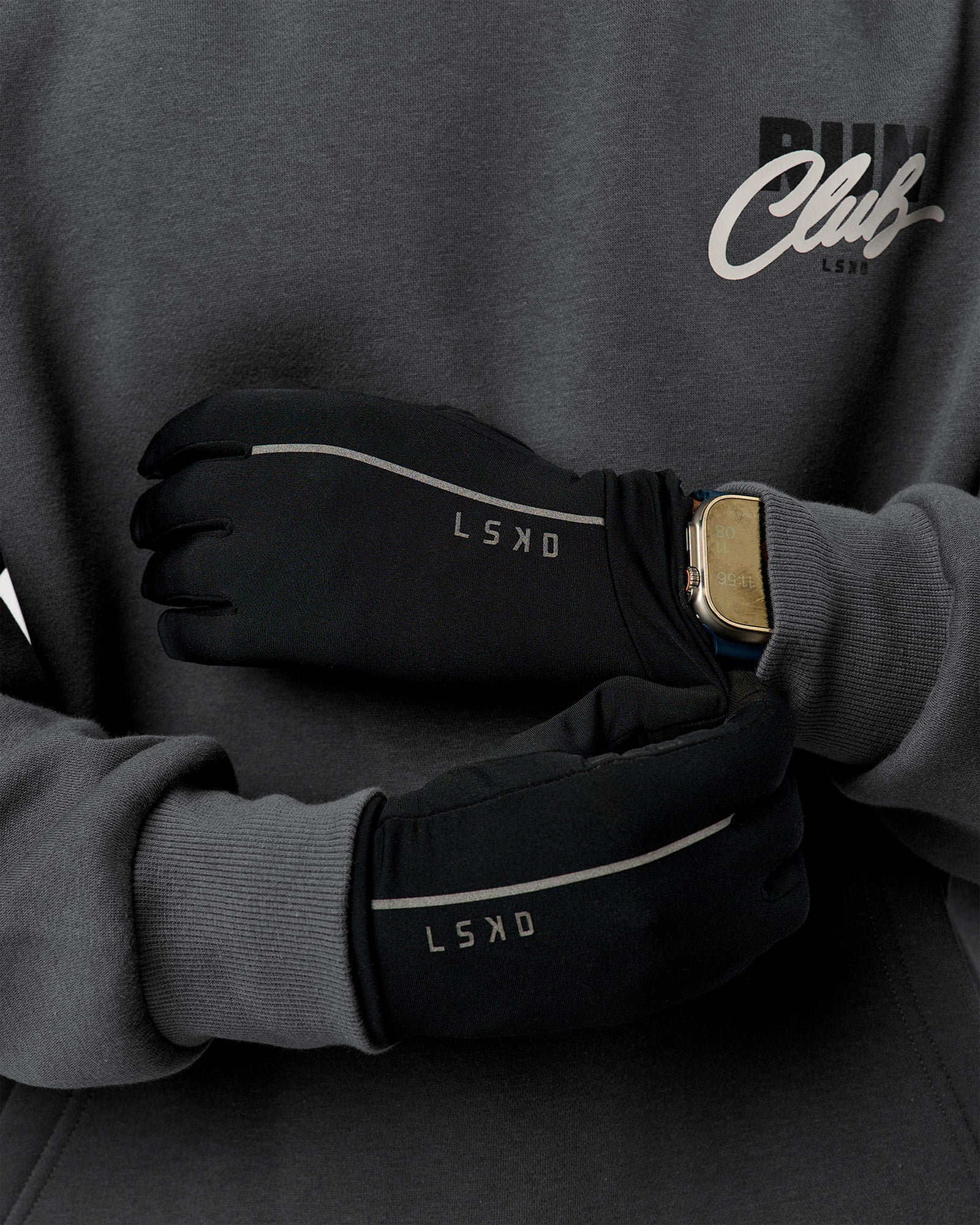 Pace Running Gloves - Black - Image 6