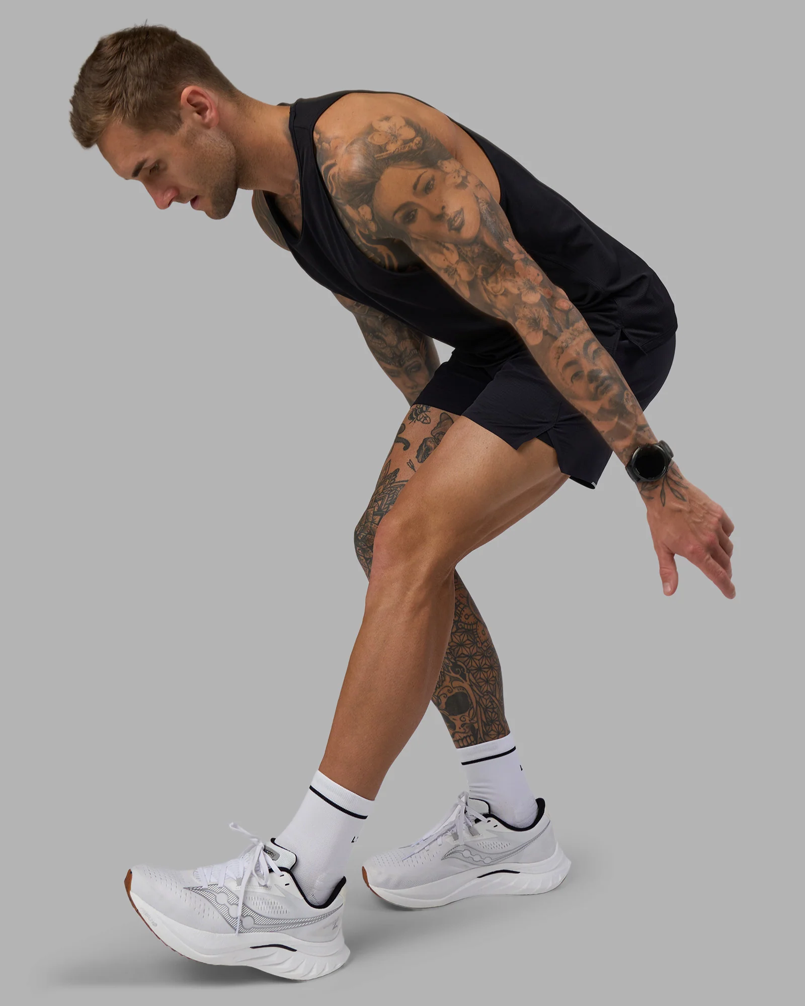 Pace Running Tank - Black - Image 6