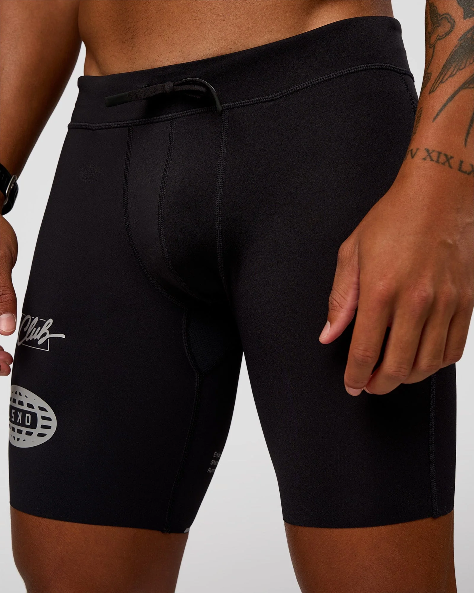 Race Day 8" Short Tight - Black-Alloy - Image 12