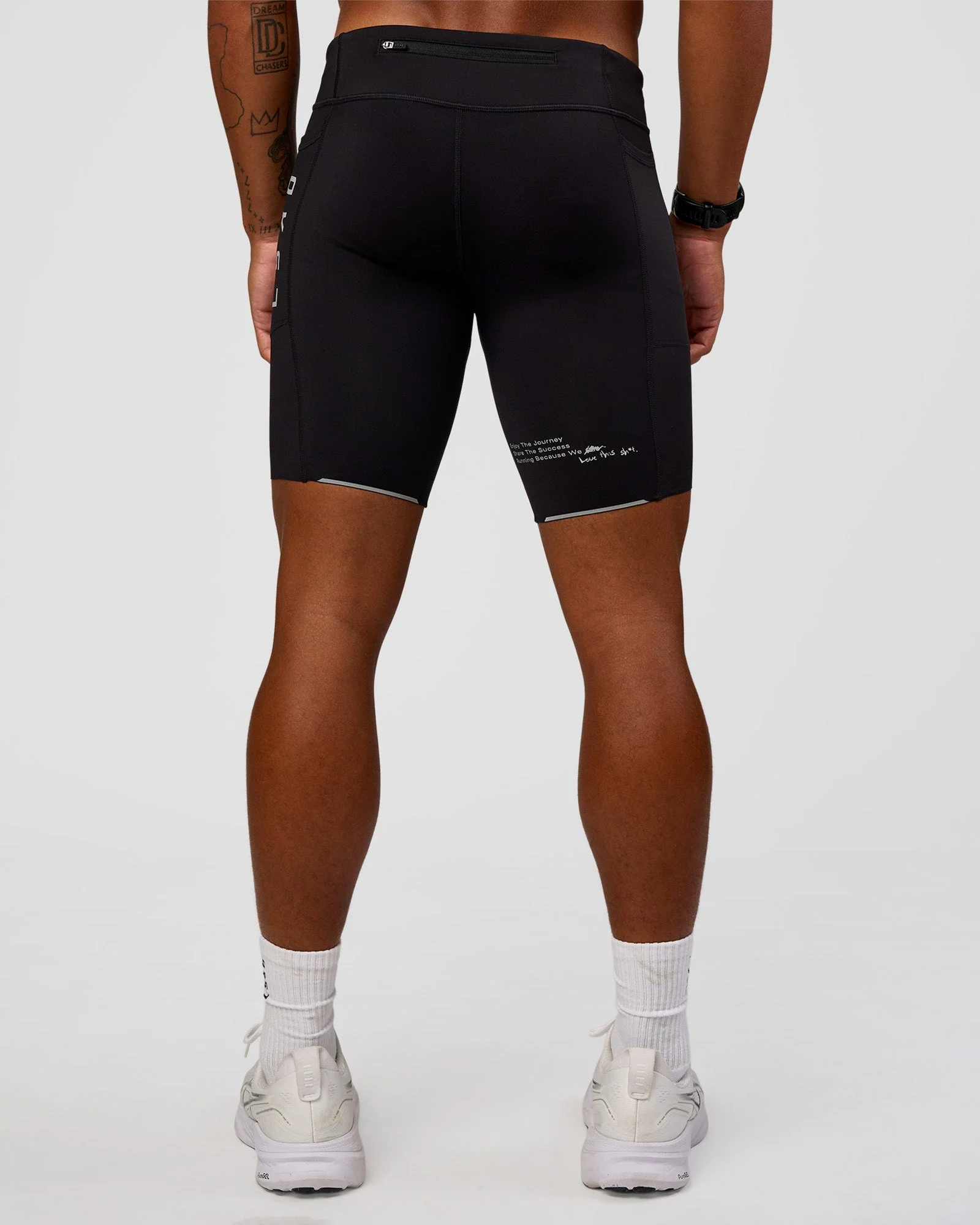 Race Day 8" Short Tight - Black-Alloy - Image 4