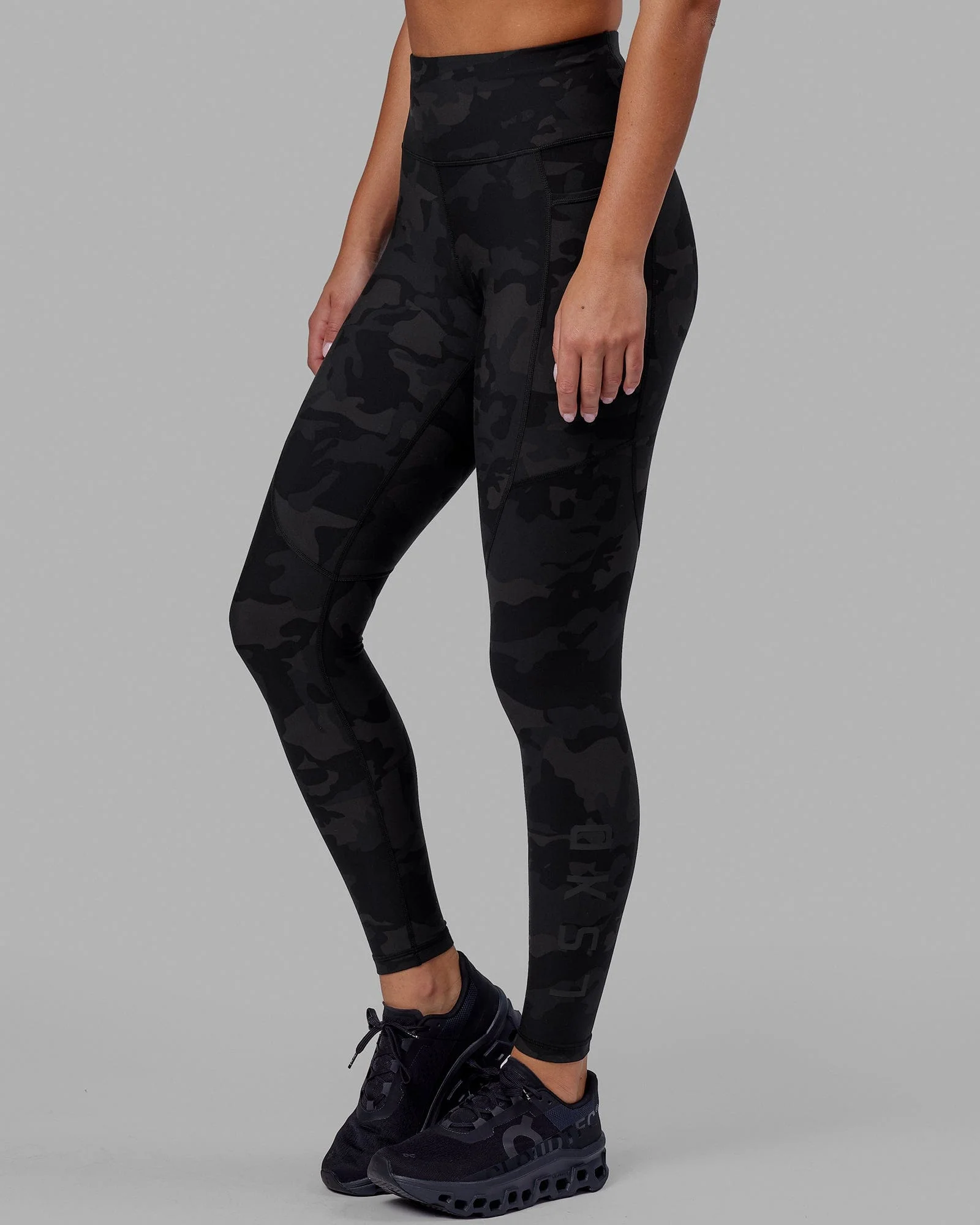 Rep Ultra High-Rise Full Length Legging Pockets - Black-Camo - Image 4