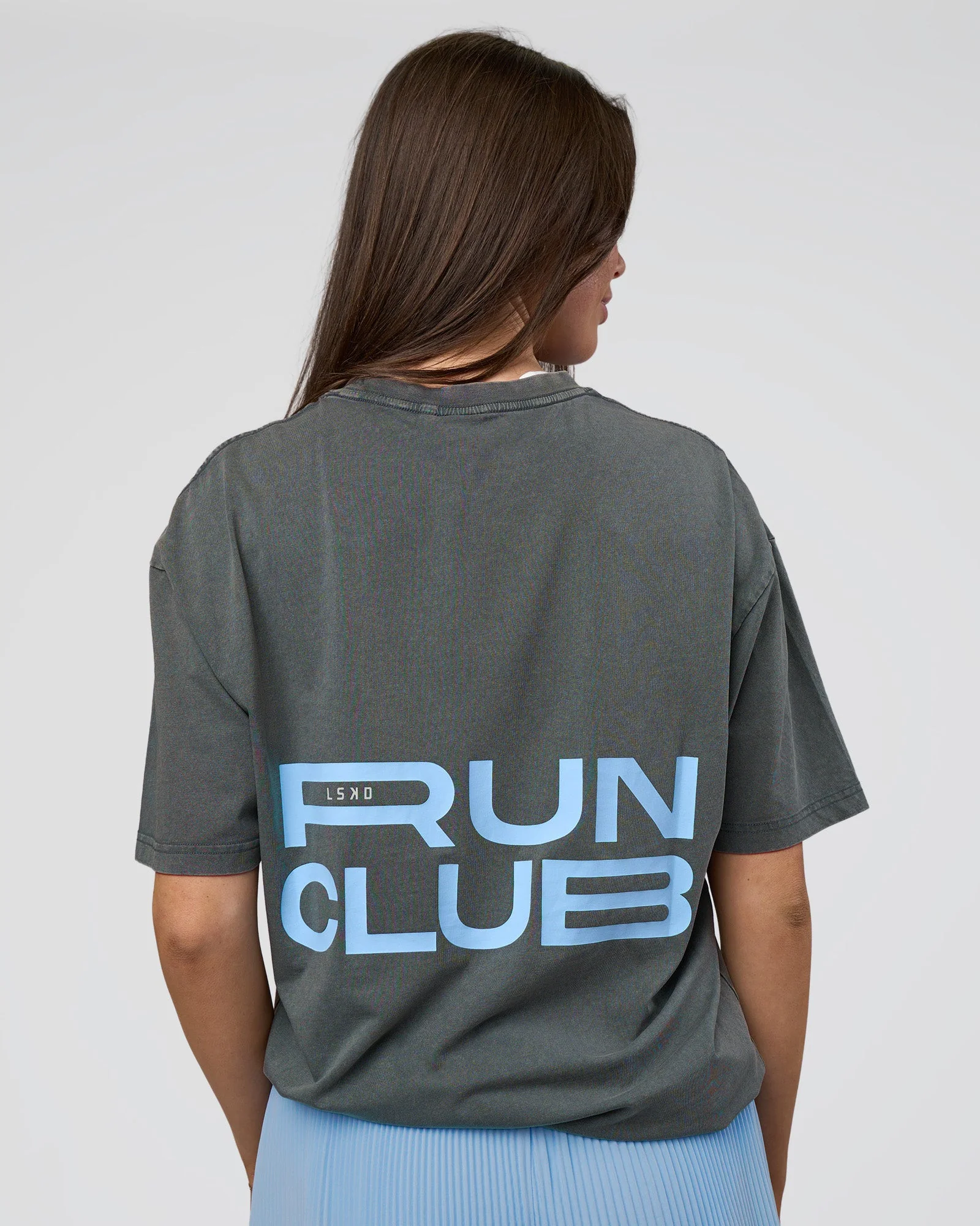 Runner's FLXCotton Oversized Tee - Dark Storm Washed-Open Air - Image 5