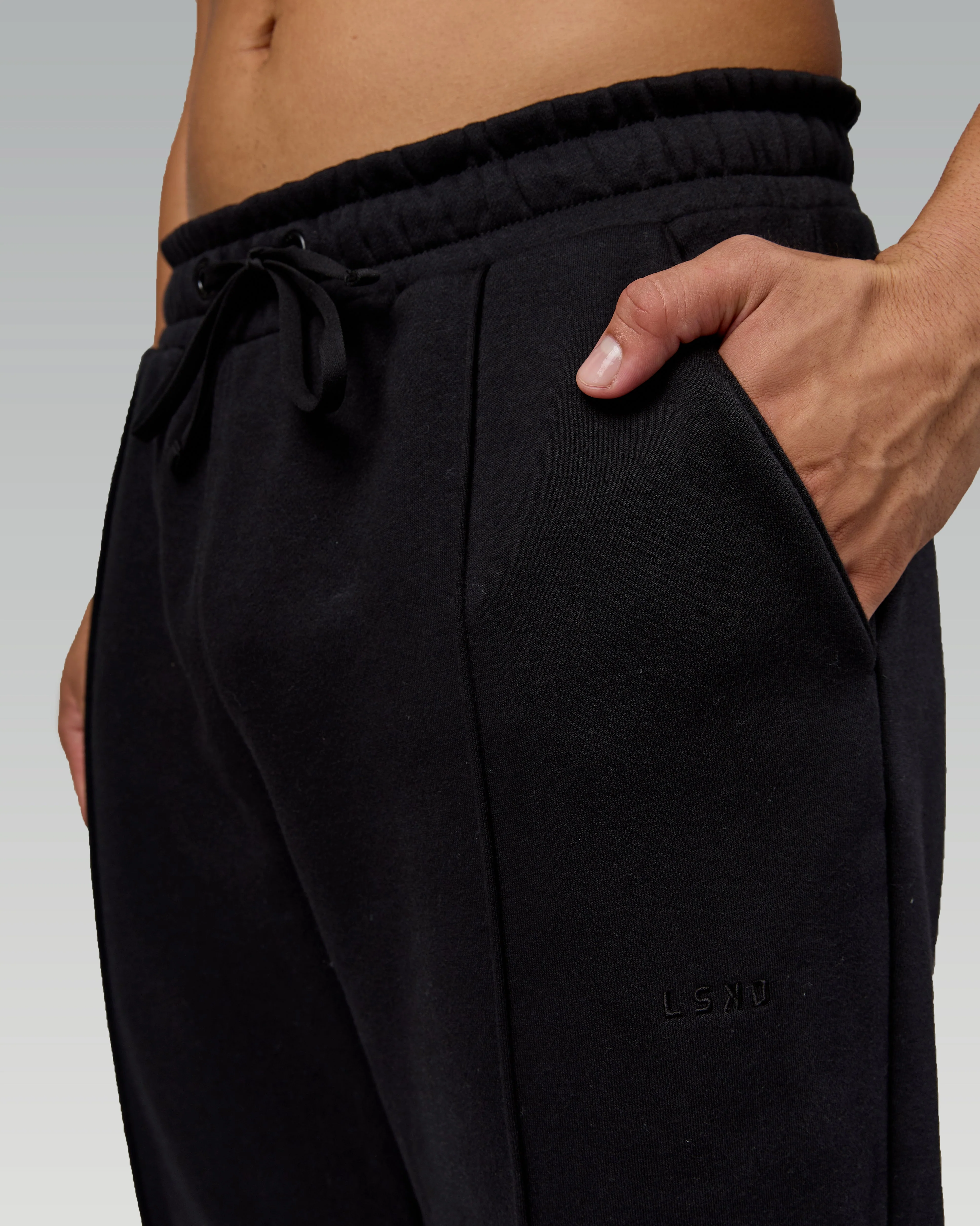 Urban Cropped Track Pant - Black - Image 3