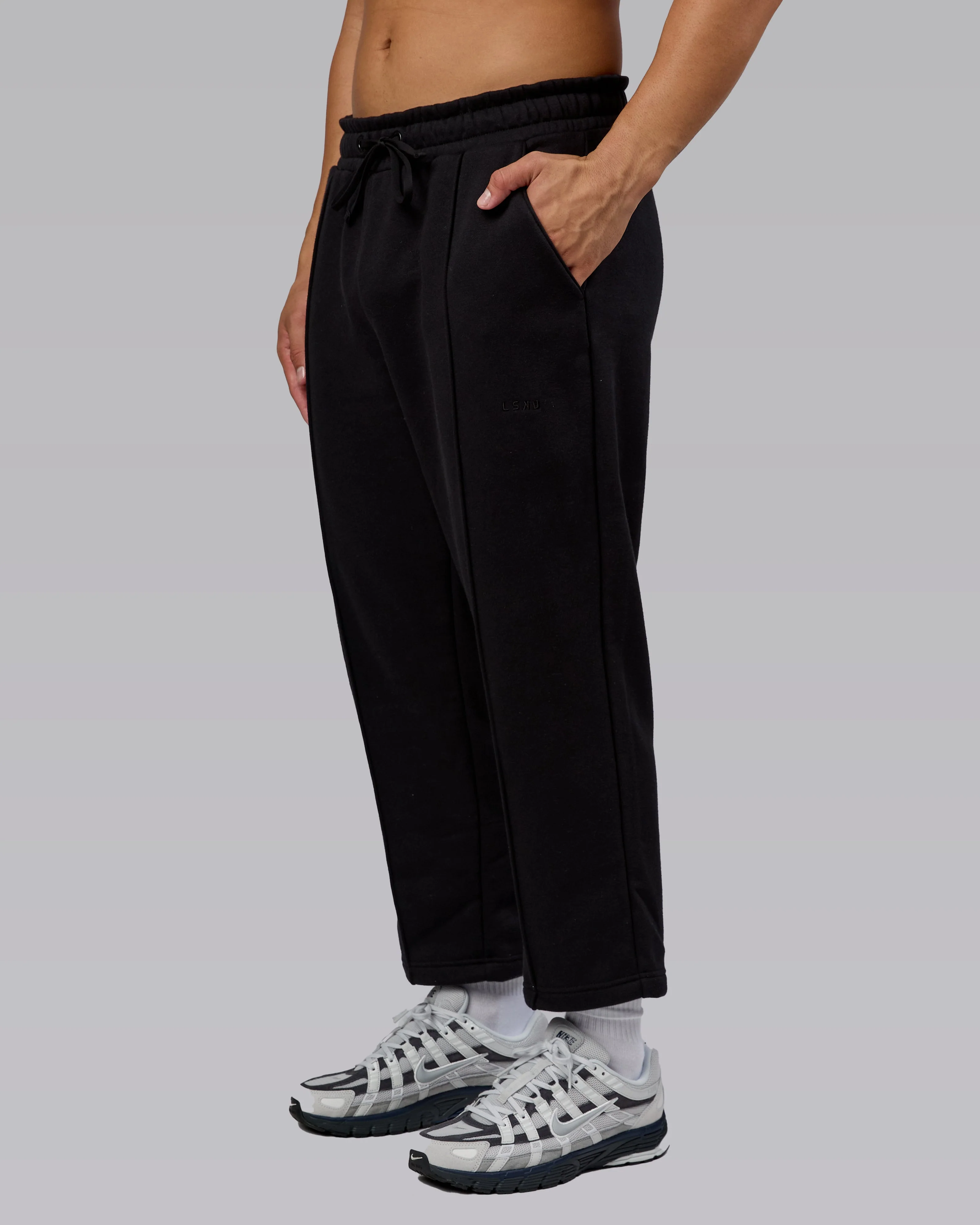 Urban Cropped Track Pant - Black - Image 6