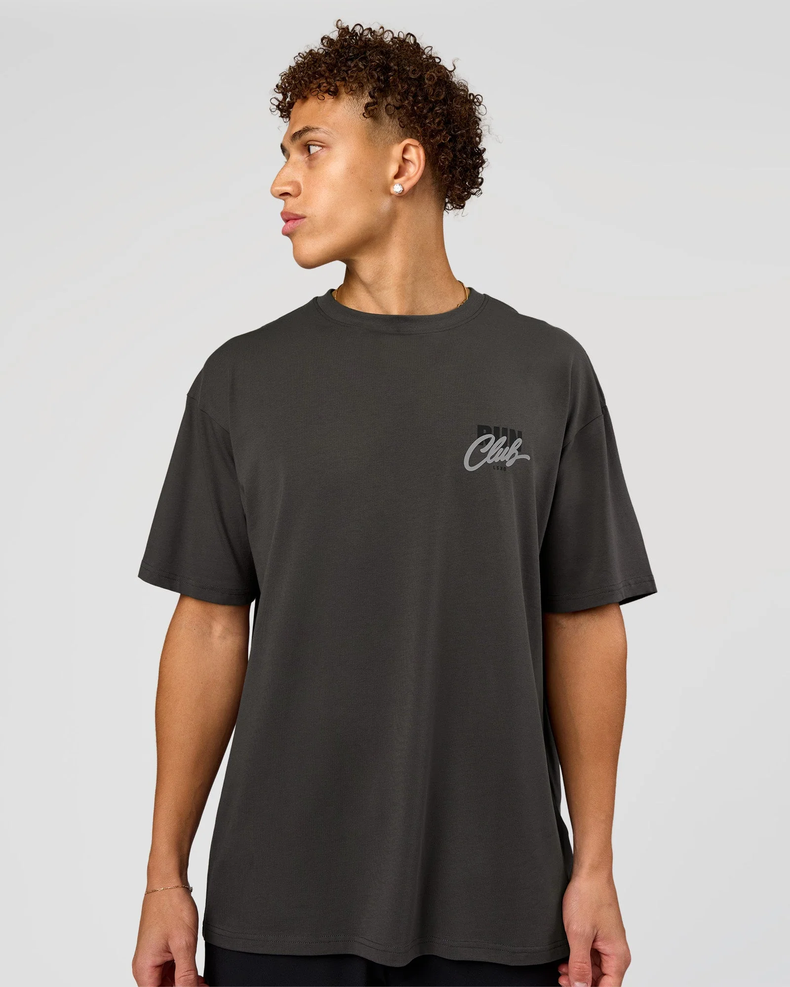 Values Run Club FLXCotton Tee - Dark Storm-Alloy - Image 6