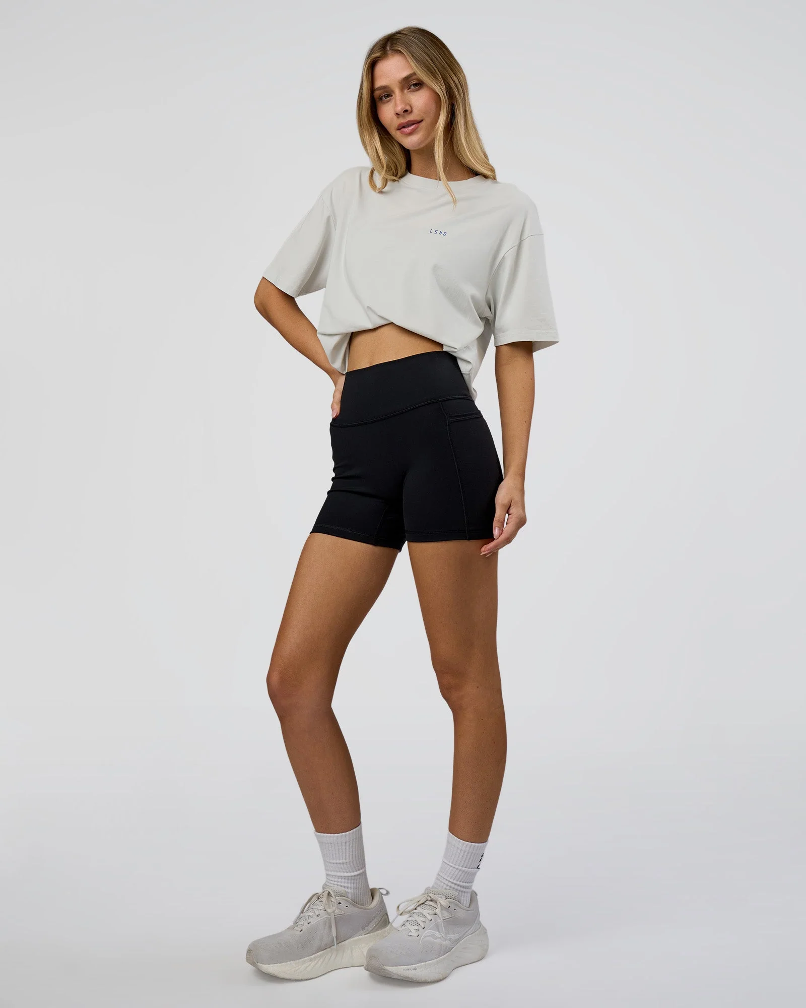 We Love This  FLXCotton Oversized Tee - Digital Mist Washed-Electric Indigo - Image 9