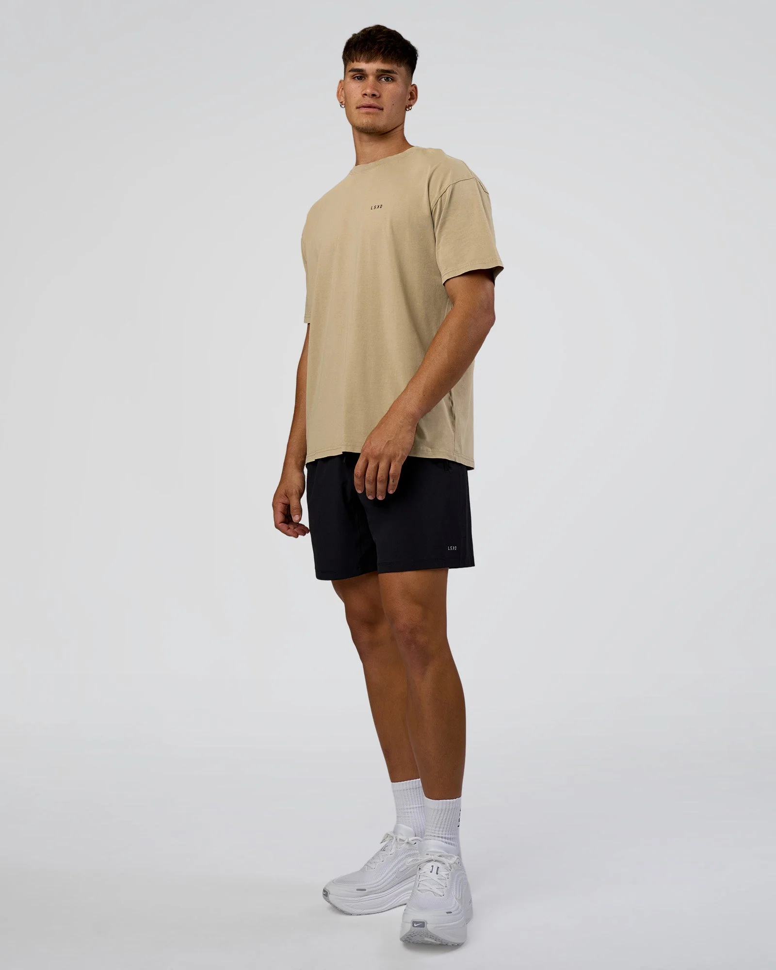 We Love This  FLXCotton Oversized Tee - Greige Washed-Black - Image 6